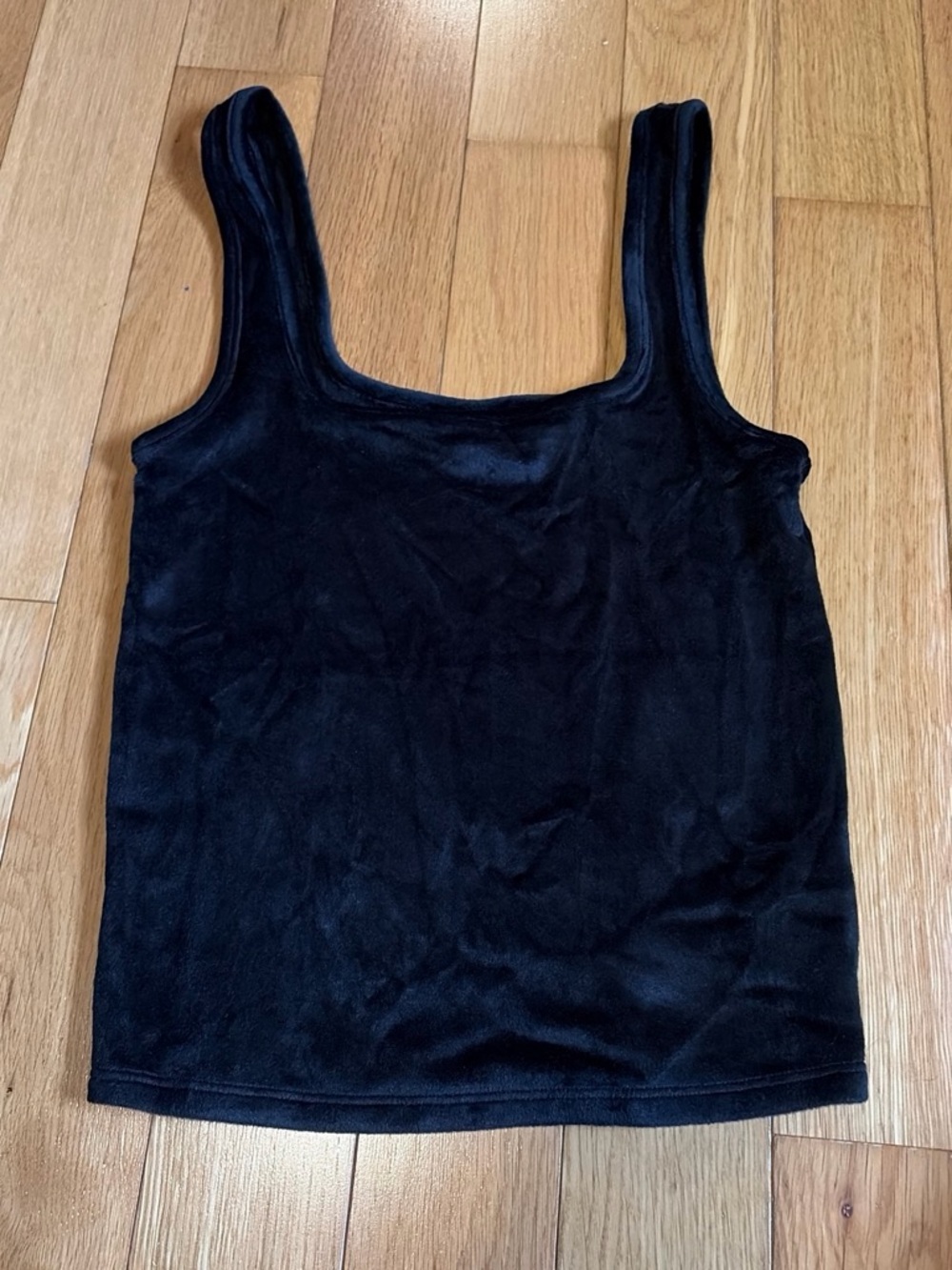 Old Navy Black Velvet Tank Top - Women